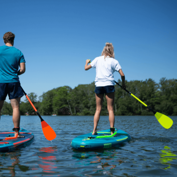 Fiberglass paddle with 20% carbon for excellent stiffness