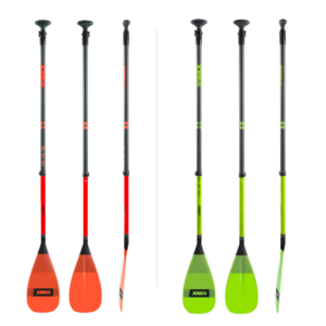 Jobe fiberglass paddles available in 2 colors