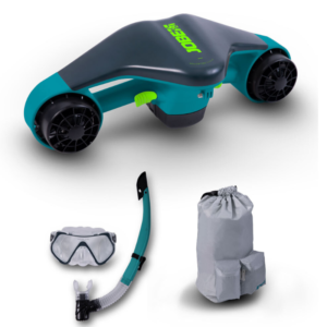 The Jobe underwater scooter in a package