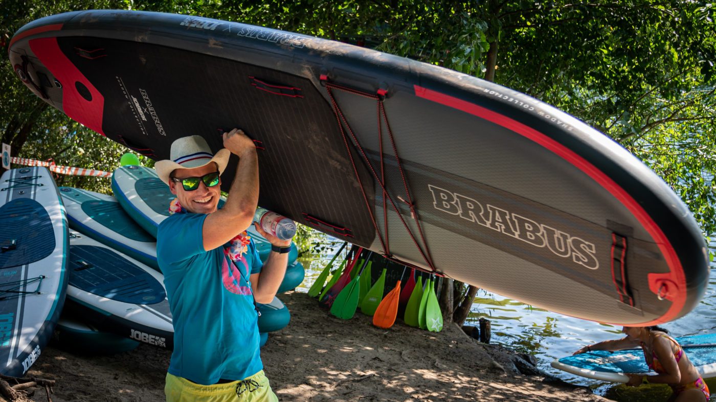 SUP stand-up paddler SUP rental Schlachtensee