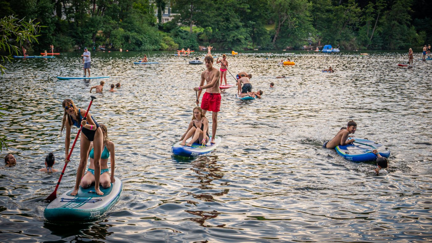 SUP per due Jobe Duna stand-up paddler